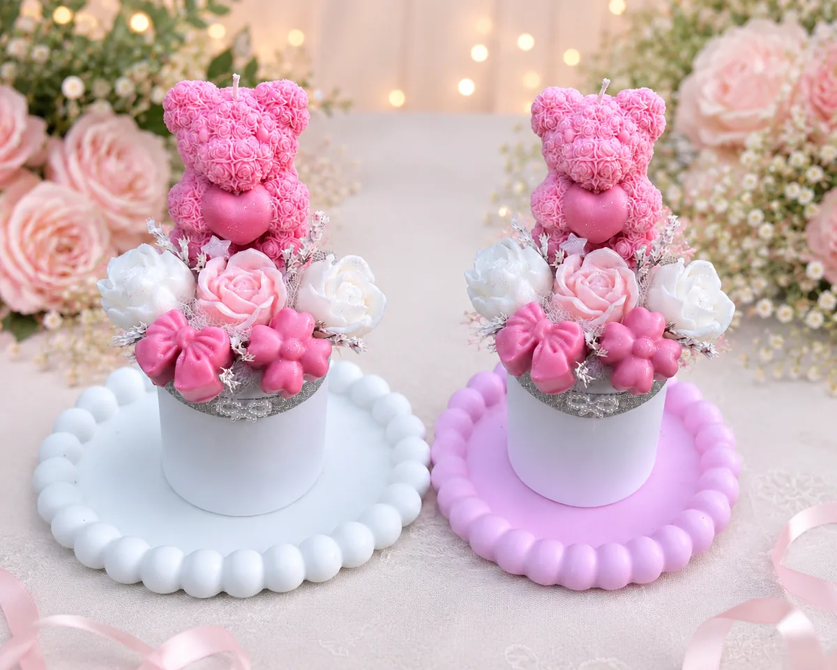 Personalizacja flowerboxów Soy Candles Lori